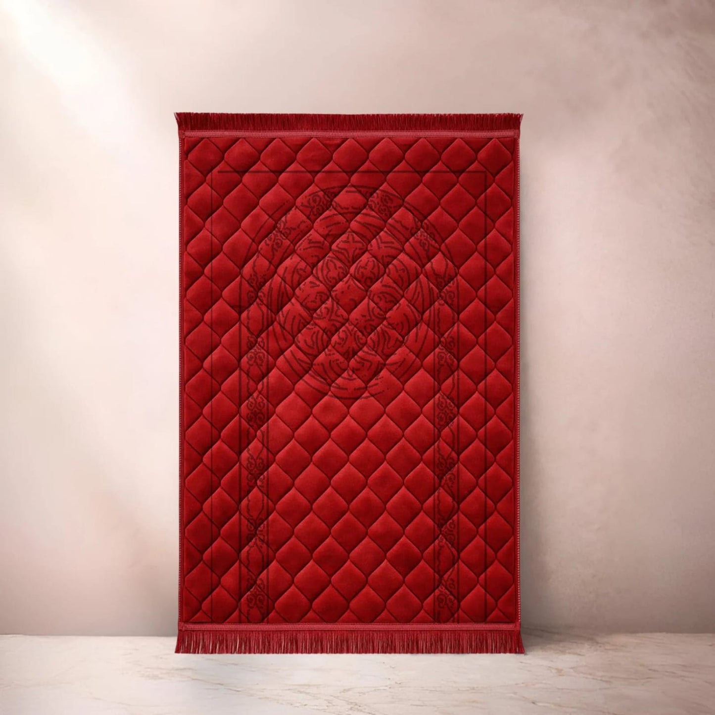 Red Single Flower - Embossed