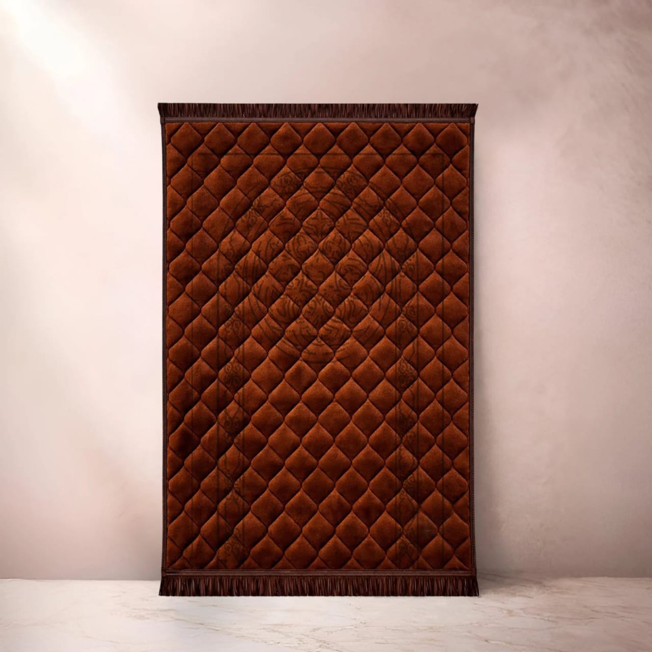 Brown Single Flower - Embossed