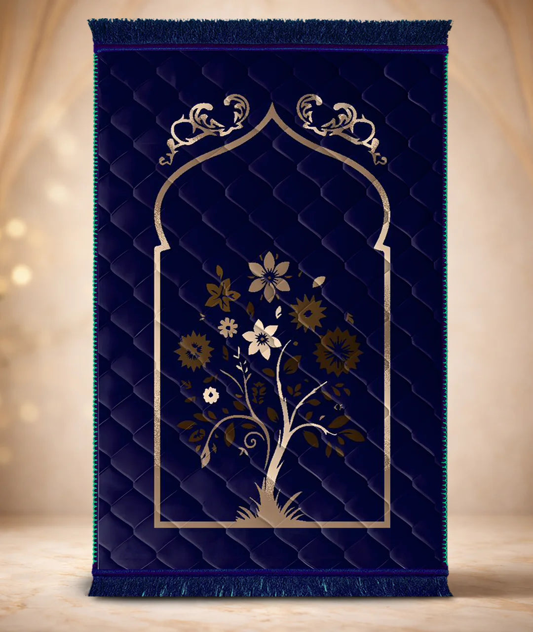 Navy Blue Colorful Flower | Exclusive