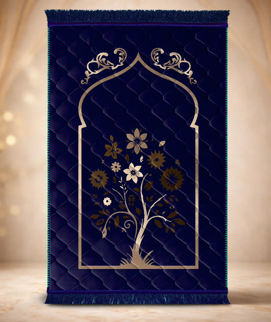 Navy Blue Colorful Flower | Exclusive