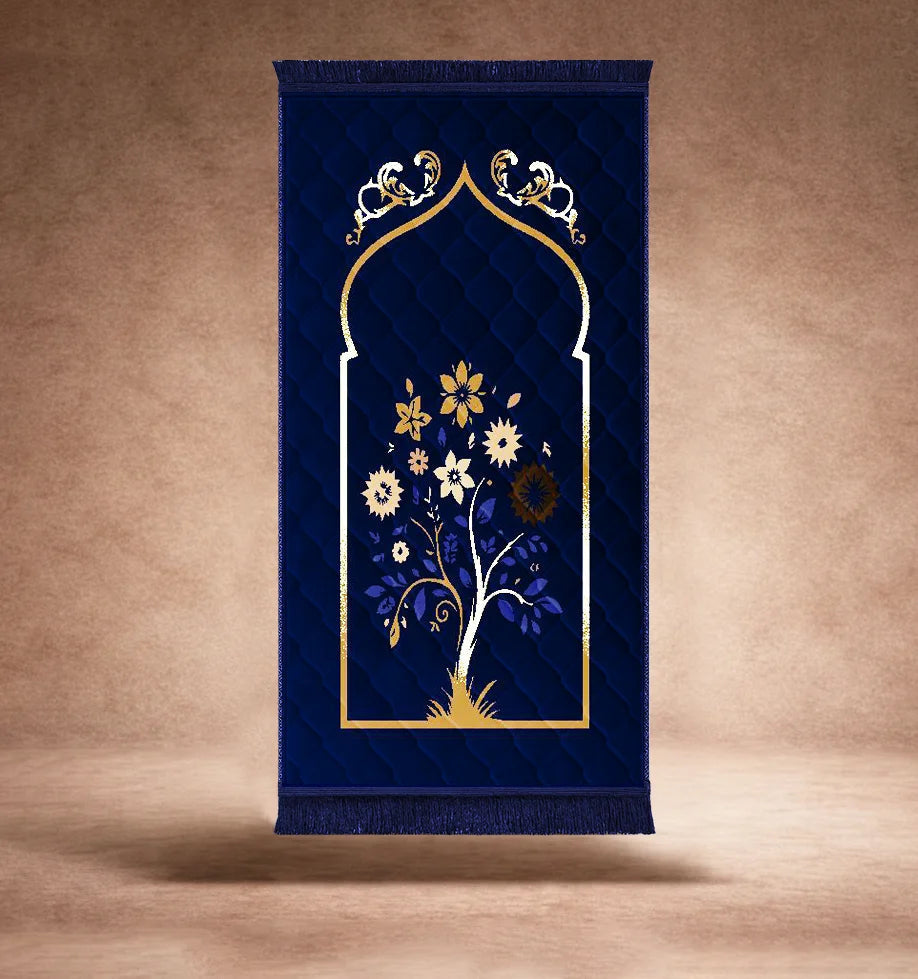 Navy Blue Colorful Flower | Perfect Fit