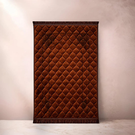 Brown Gumbad & Flower - Embossed